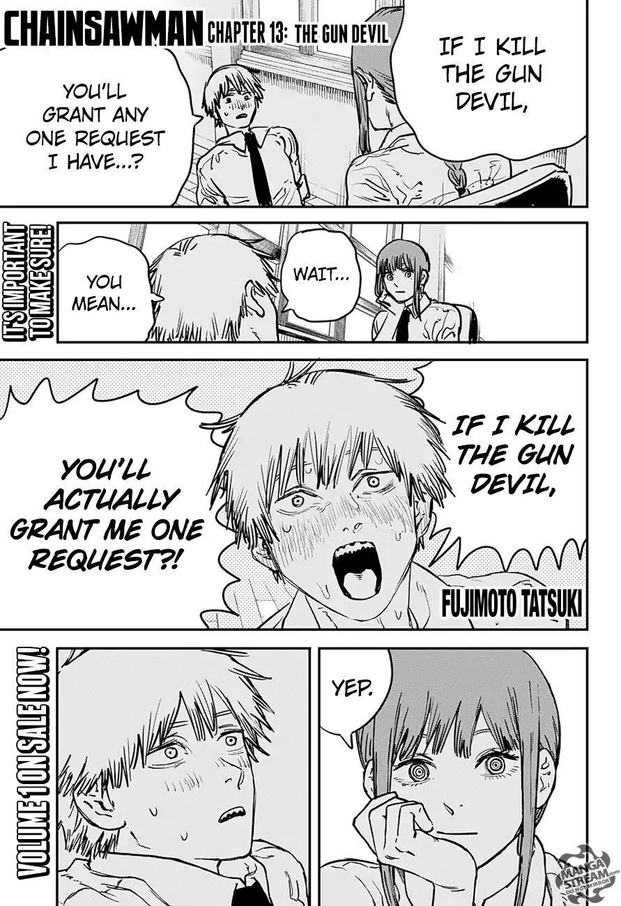 Chainsaw Man Chapter 13 The Gun Devil (Image 1)