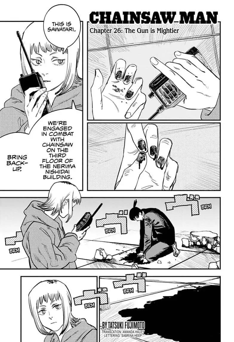 Chainsaw Man Chapter 26 The Gun is Mightier (Image 1)