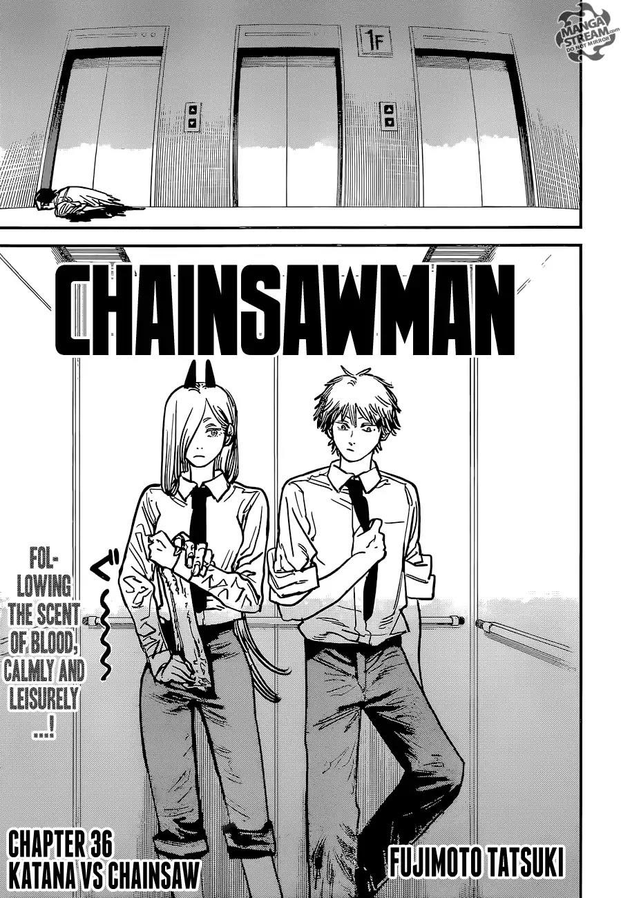 Chainsaw Man Chapter 36 Katana vs Chainsaw (Image 1)