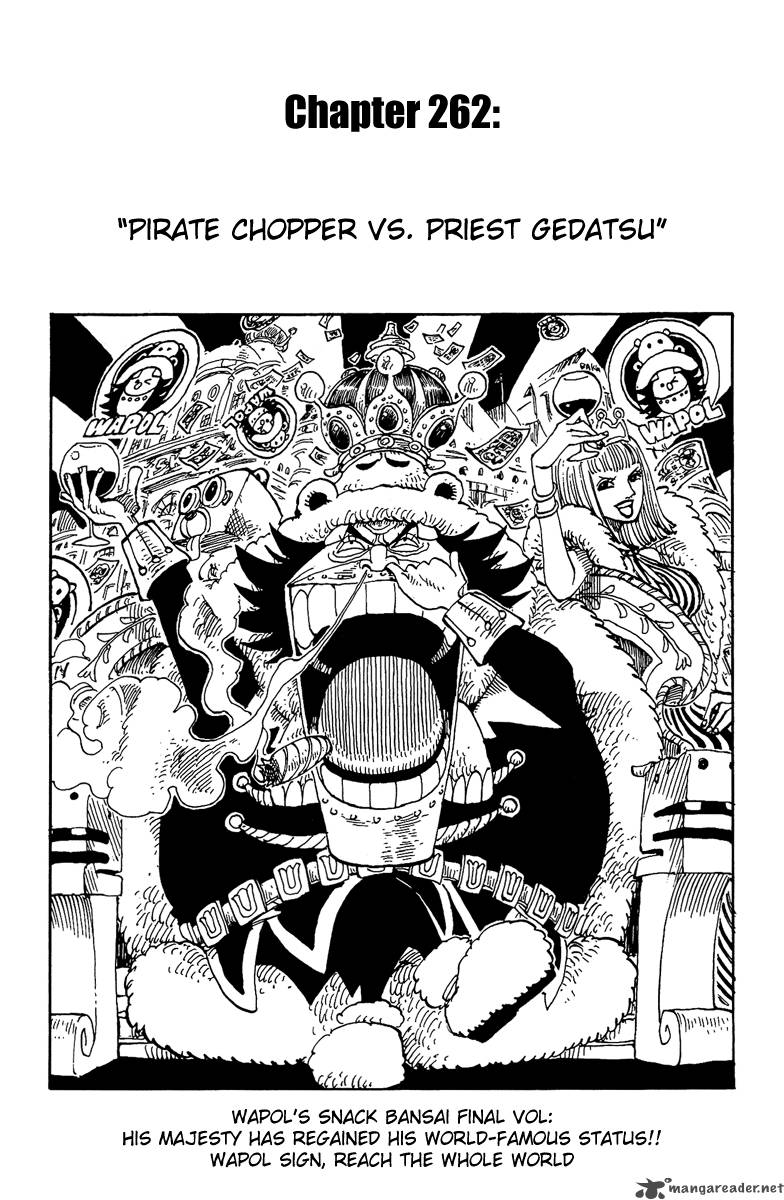 Chapter 262 - Chopper The Pirate Vs Priest Gedatsu (Image 1)