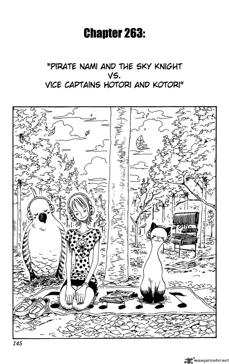 Chapter 263 - Nami And The Strange Knight V.s. 2nd Captains Hotori And Kotori (Image 1)