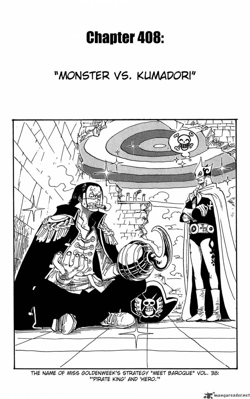 Chapter 408 - Monster Vs Kumadori (Image 1)