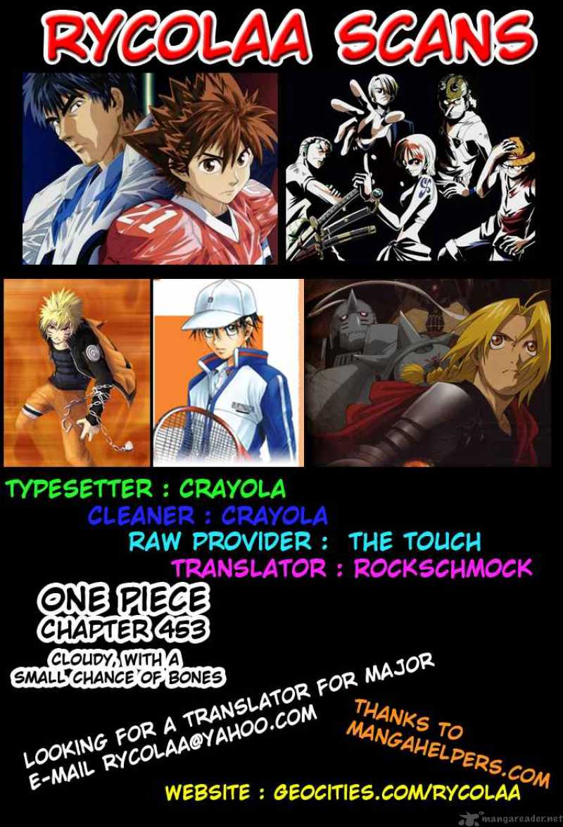 Chapter 453 - Cloudy With A Small Chance Of Bone (Image 1)
