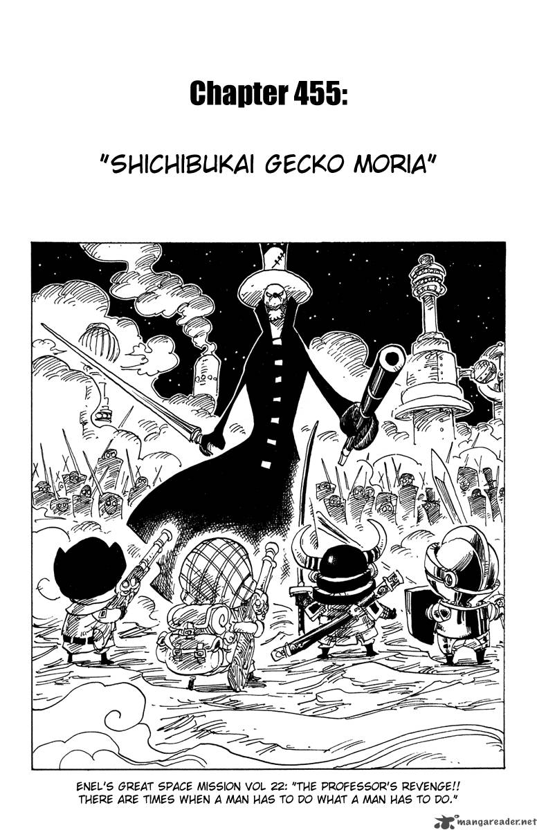 Chapter 455 - King Of The Depths The Shichibukai Gecko Moria (Image 1)