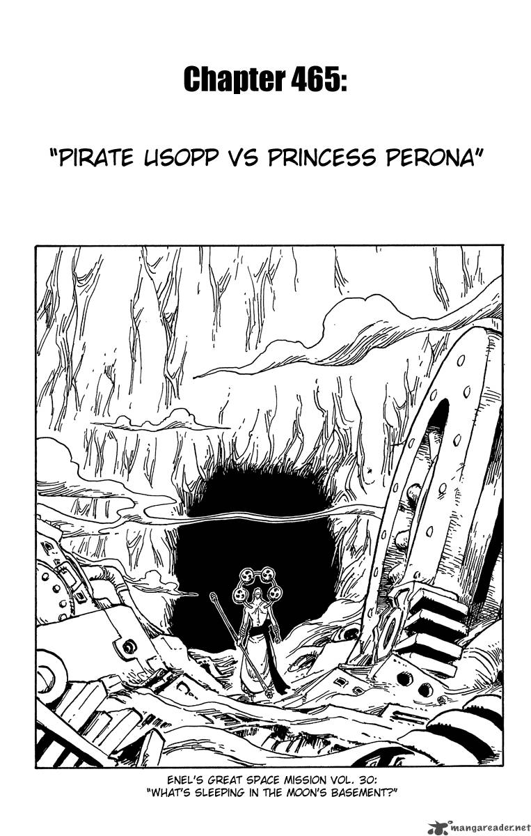 Chapter 465 - Pirate Usopp Vs. Mystrious Perona (Image 1)