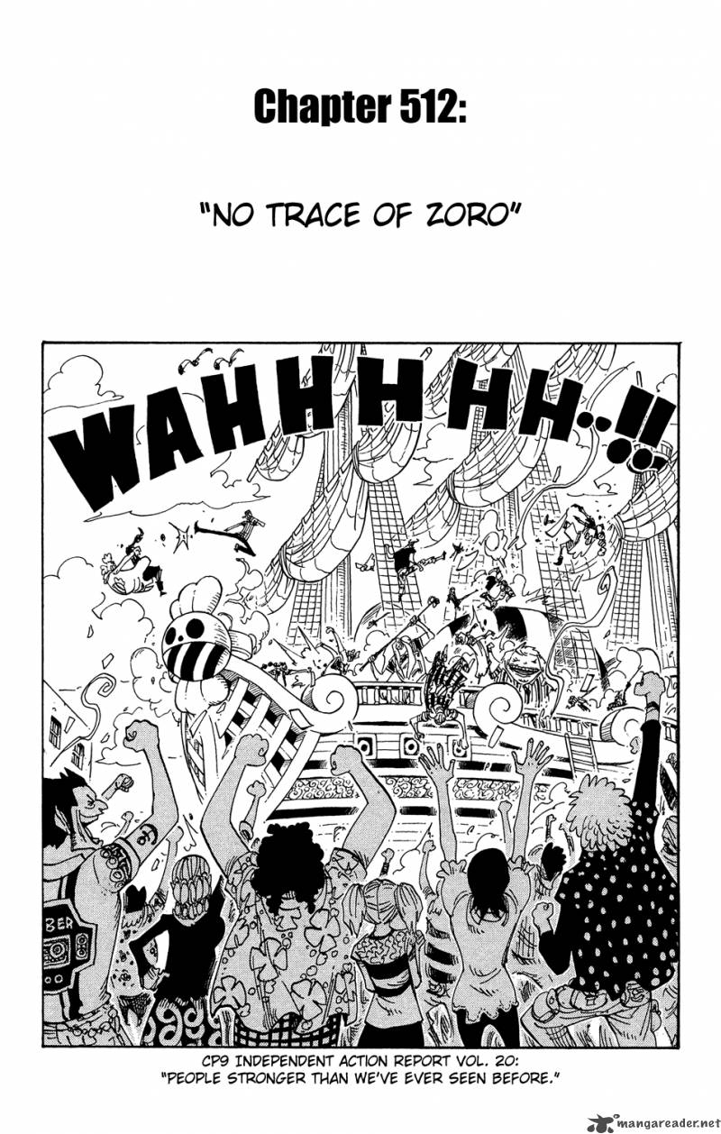 Chapter 512 - Zoro Vanished (Image 1)