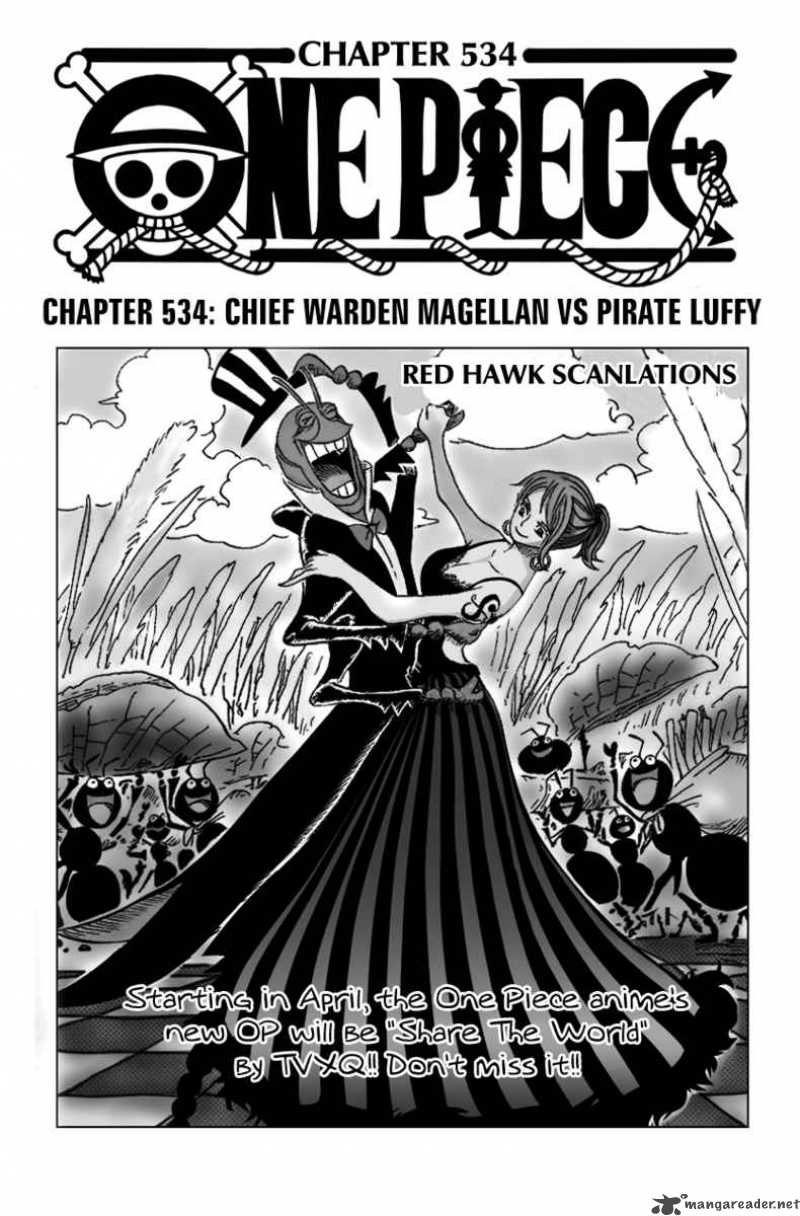 Chapter 534 - Chief Warden Magellan vs Pirate Luffy (Image 1)