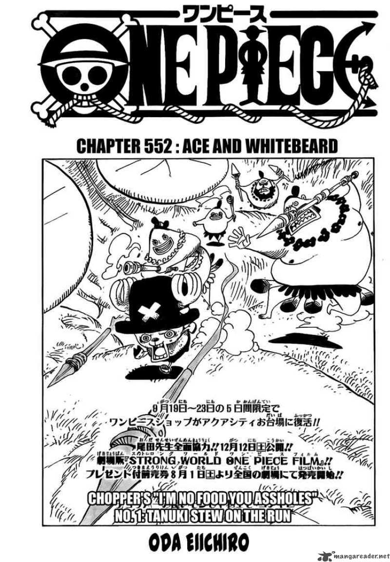 Chapter 552 - Ace and Whitebeard (Image 1)