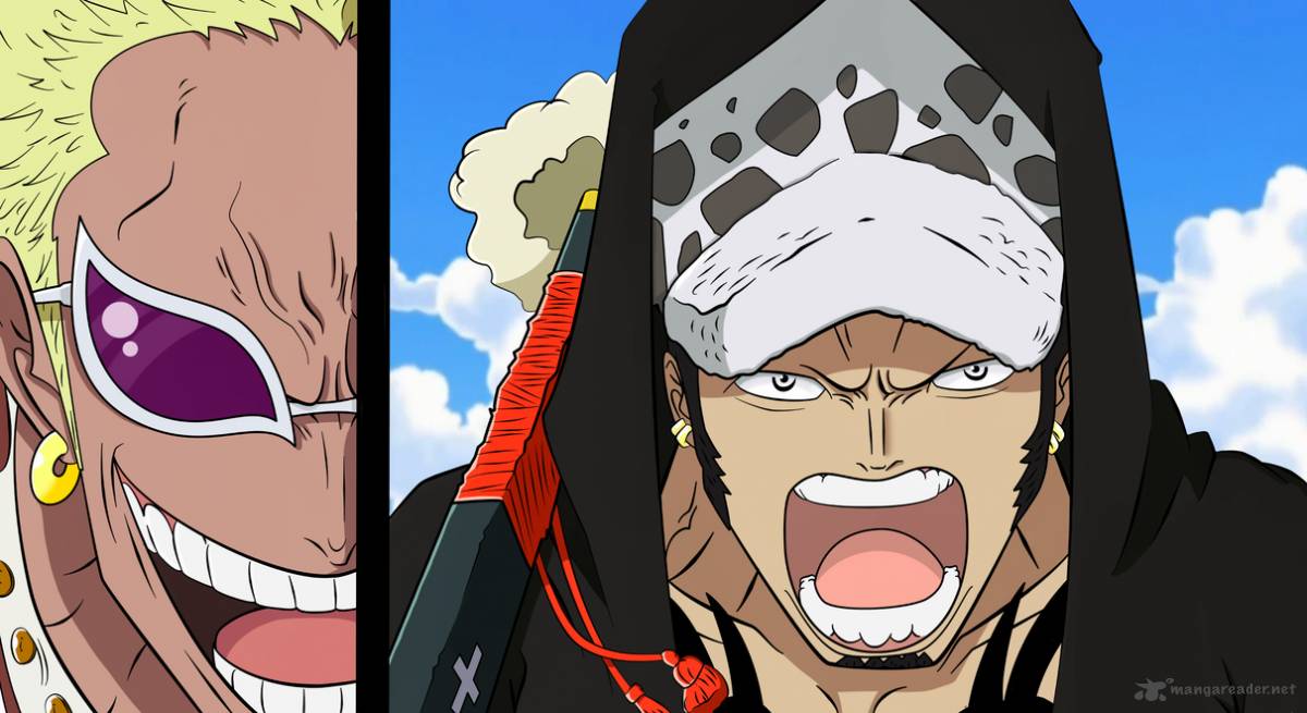 Chapter 729 - Shichibukai Doflamingo VS Shichibukai Law (Image 1)