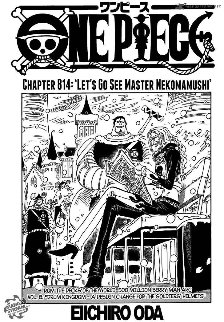 Chapter 814 - Let's Go to See Master Nekomamushi (Image 1)