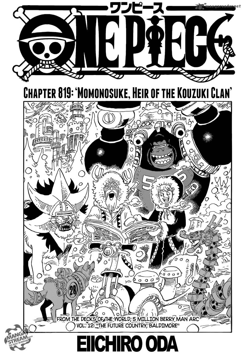 Chapter 819 - Momonosuke Heir of the Kouzuki Clan (Image 1)