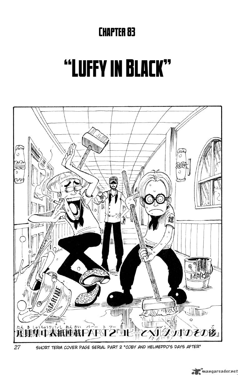 Chapter 83 - Luffy In Black (Image 1)