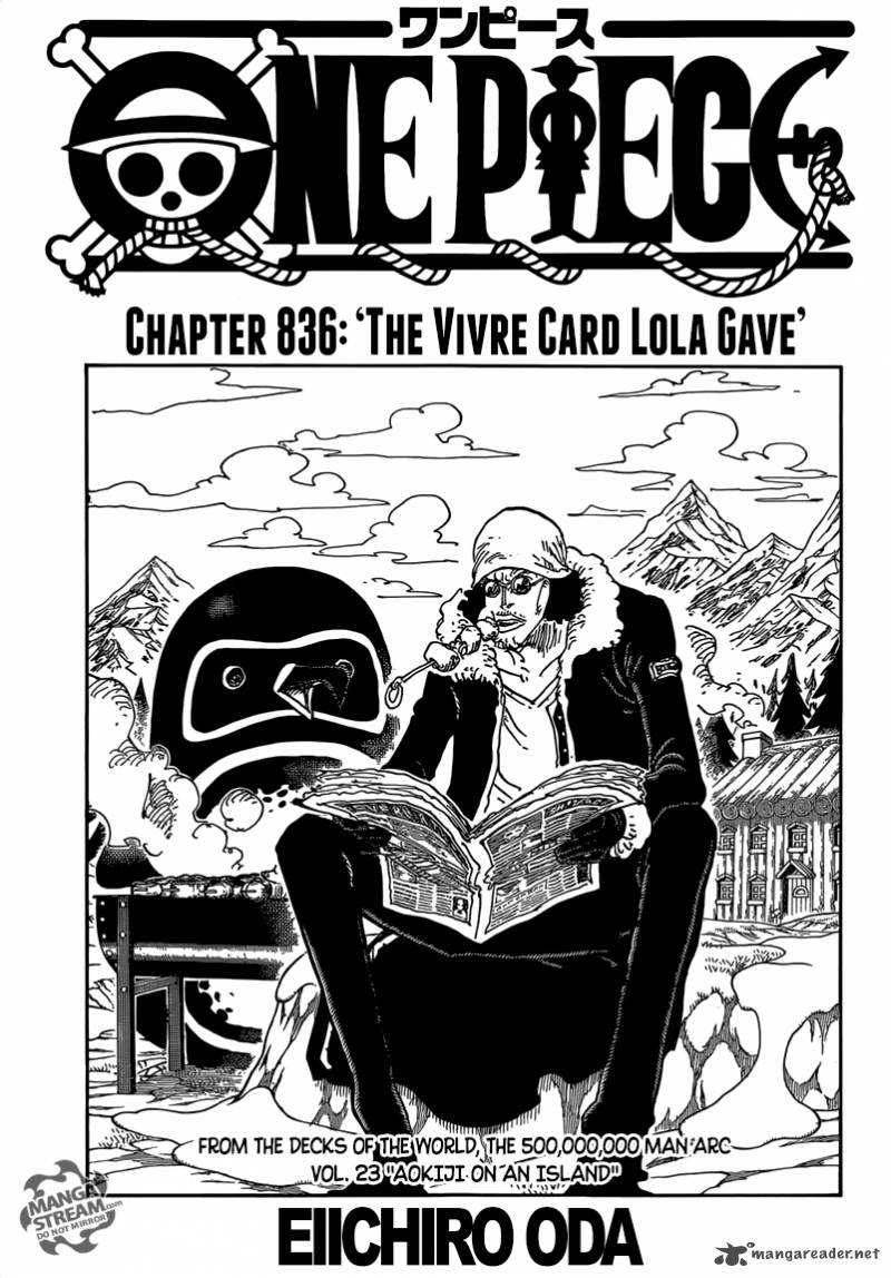 Chapter 836 - The Vivre Card Lola Gave (Image 1)