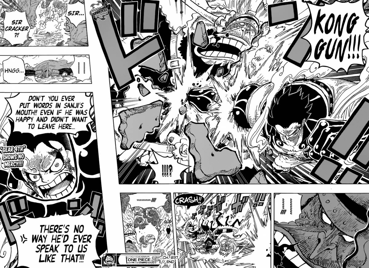 Chapter 837 - Luffy vs Commander Cracker (Image 17)