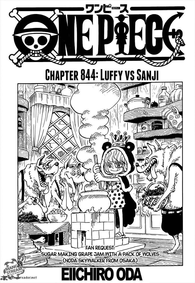 Chapter 844 - Luffy vs. Sanji (Image 1)