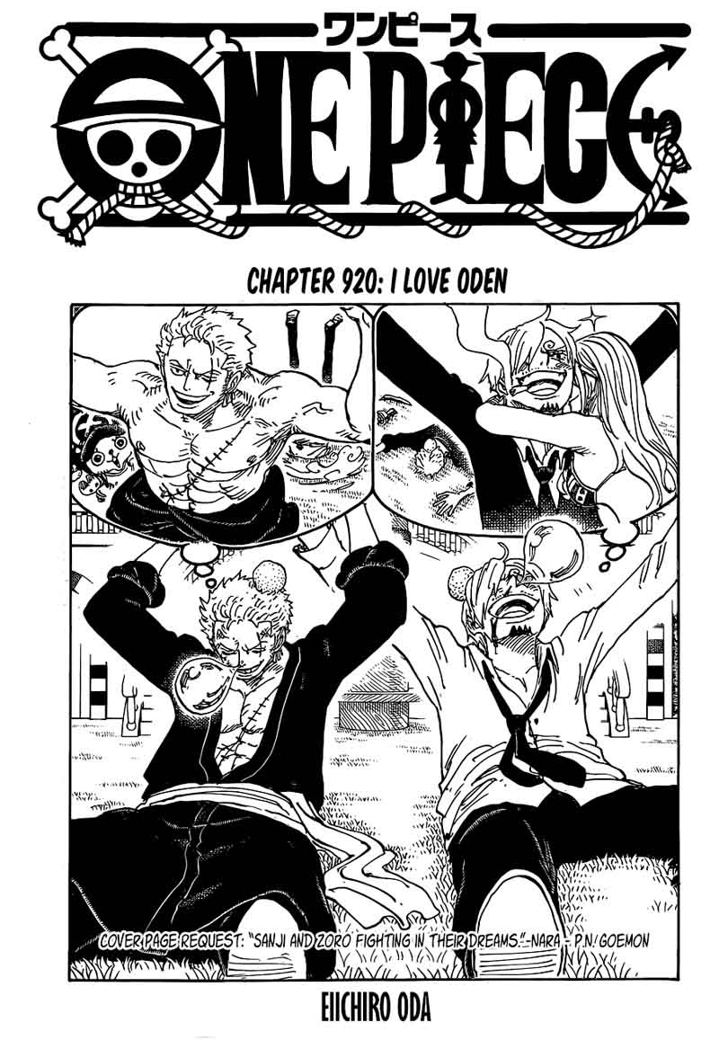 Chapter 920 - I Love Oden (Image 1)