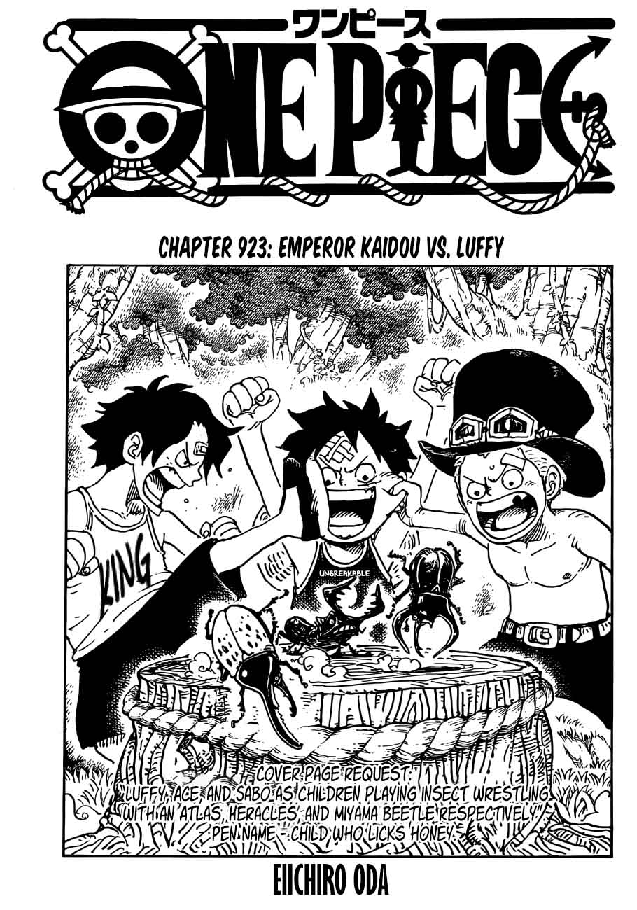 Chapter 923 - Emperor Kaidou vs Luffy (Image 1)